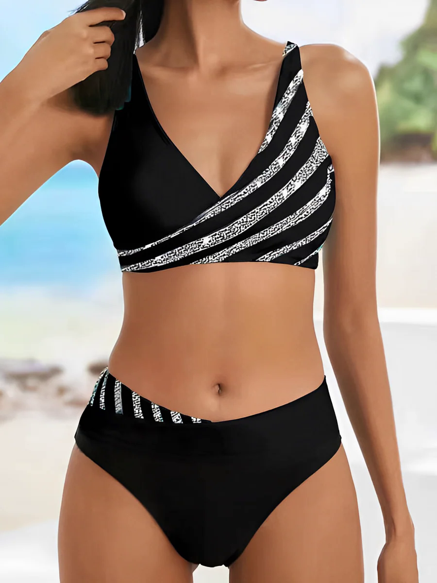 Fashion Canberra I Dalila Vibrant Striped Bikini Set