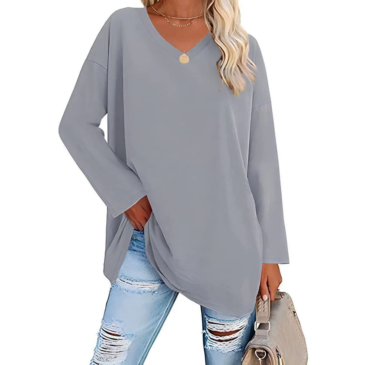Fashion Canberra I Alysée Relaxed V-Neck Sweater