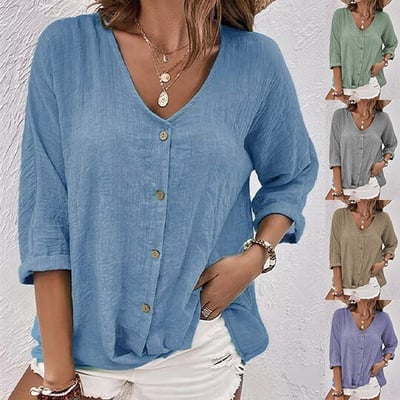 Fashion Canberra I Kiana Loose V-Neck Shirt